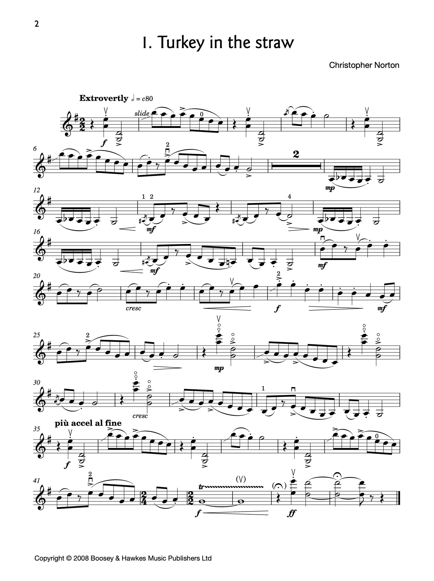 The Christopher Norton Concert Collection for Violin