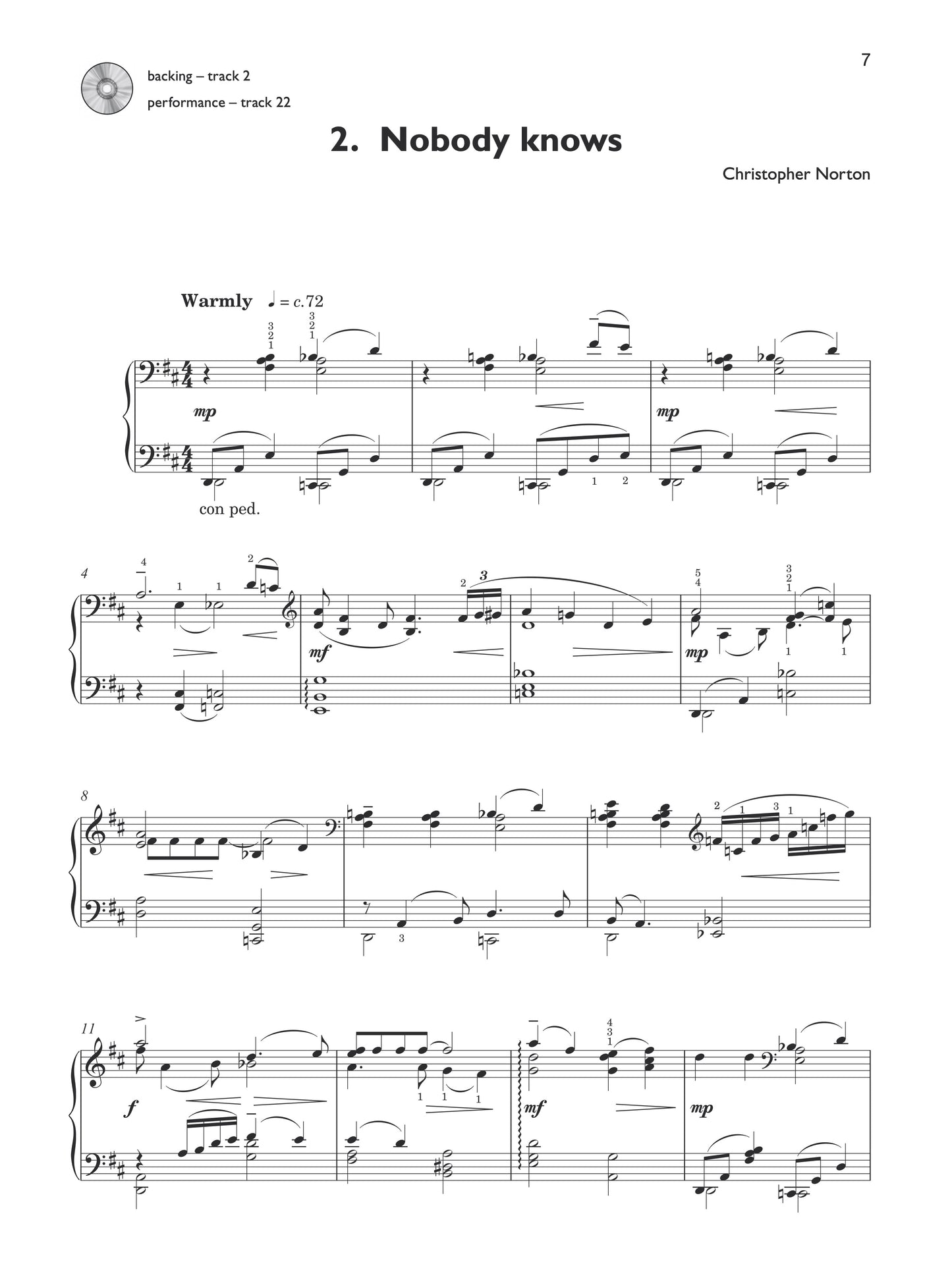 The Christopher Norton Concert Collection for Piano, vol. 2 (Book+CD)
