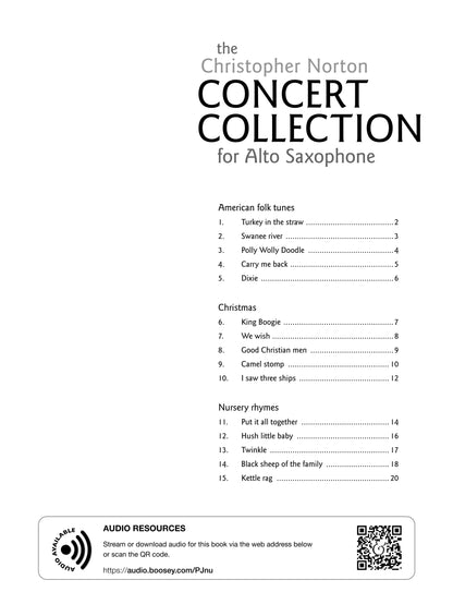 The Christopher Norton Concert Collection for Alto Saxophone