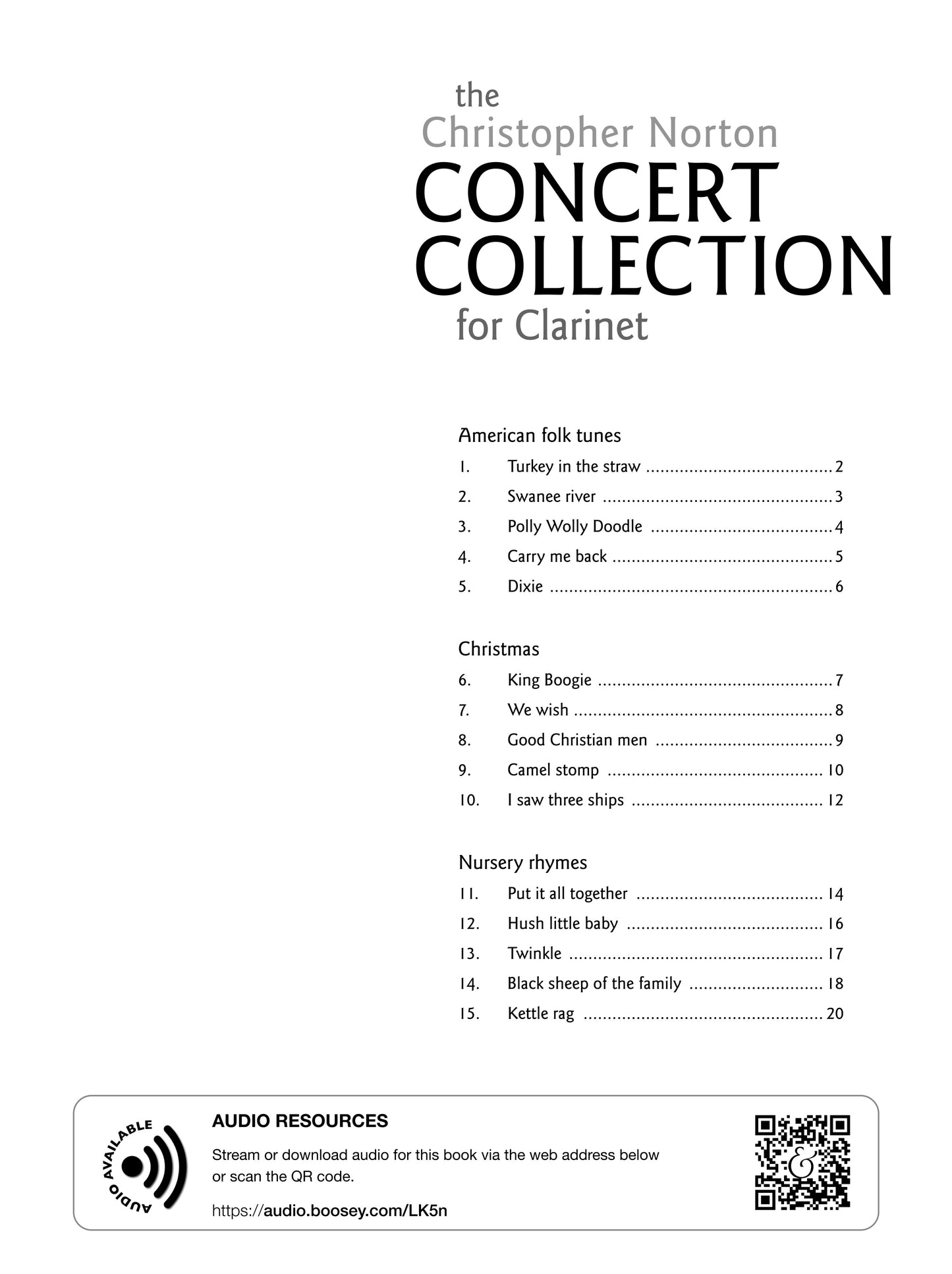 The Christopher Norton Concert Collection for Clarinet