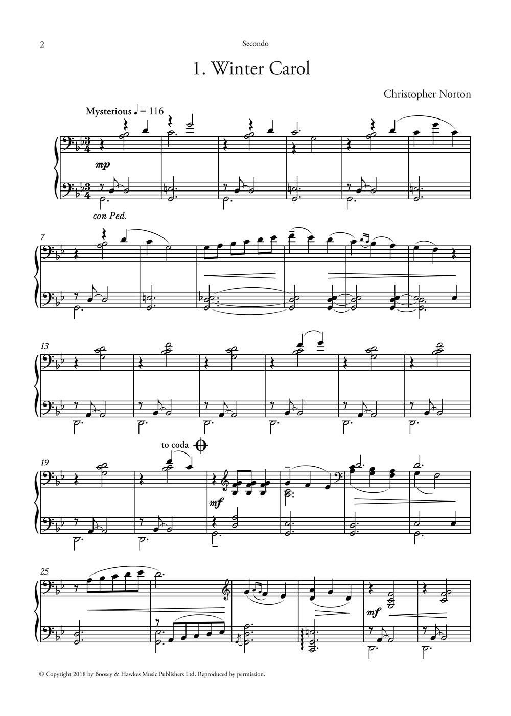 A Second Christmas Suite for Piano Duet