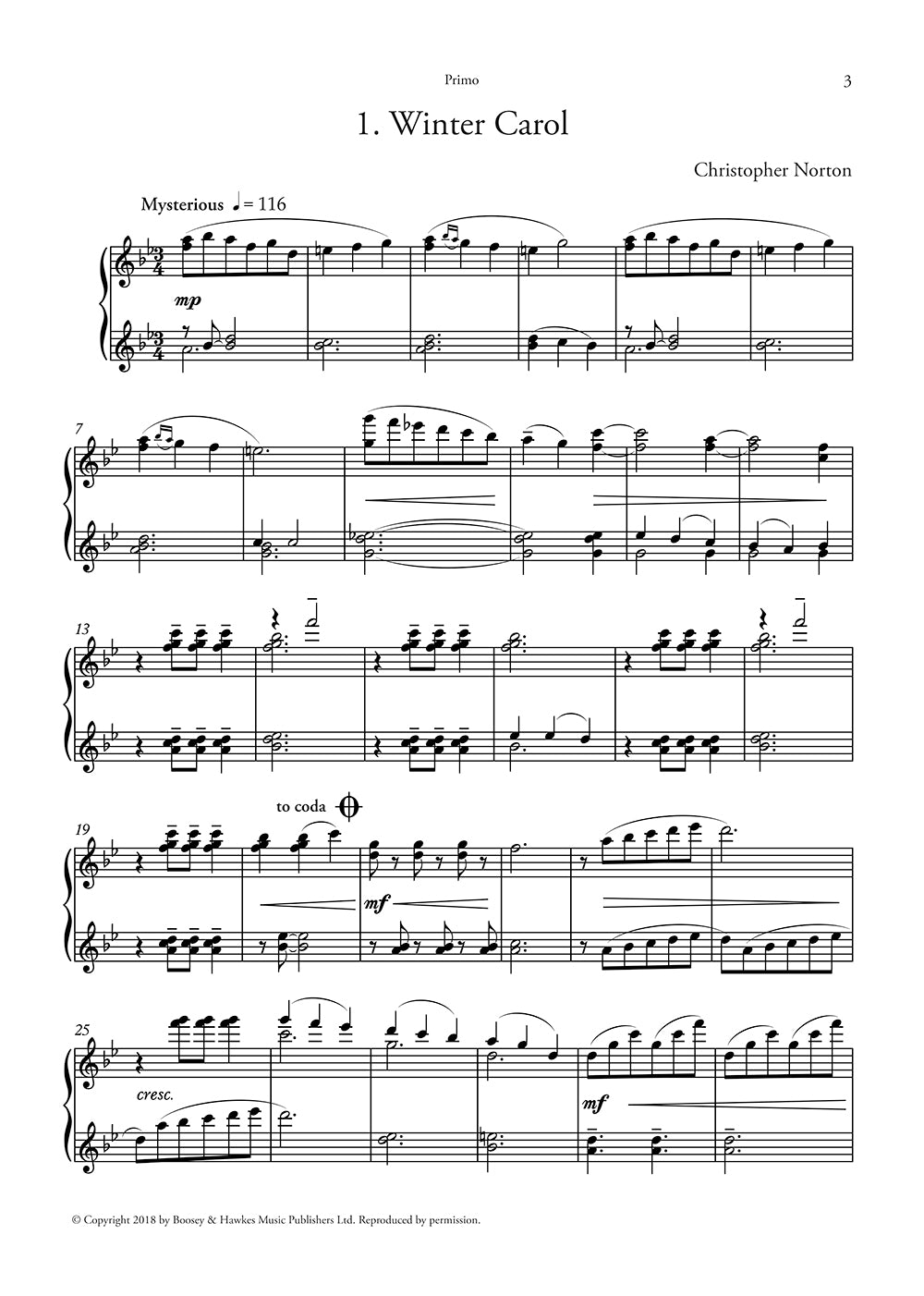 A Second Christmas Suite for Piano Duet